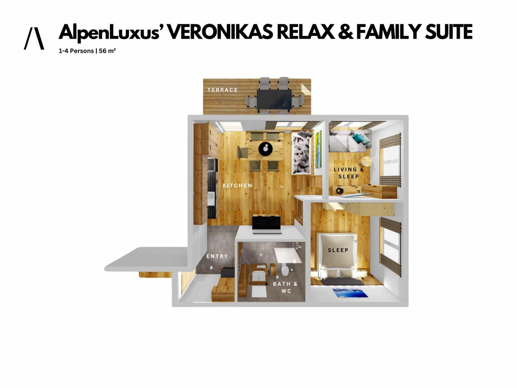 Veronikas Relax & Family Suite - Sun Terrace And Car Park By Alpenluxus Appartements Fuegen Exterior photo